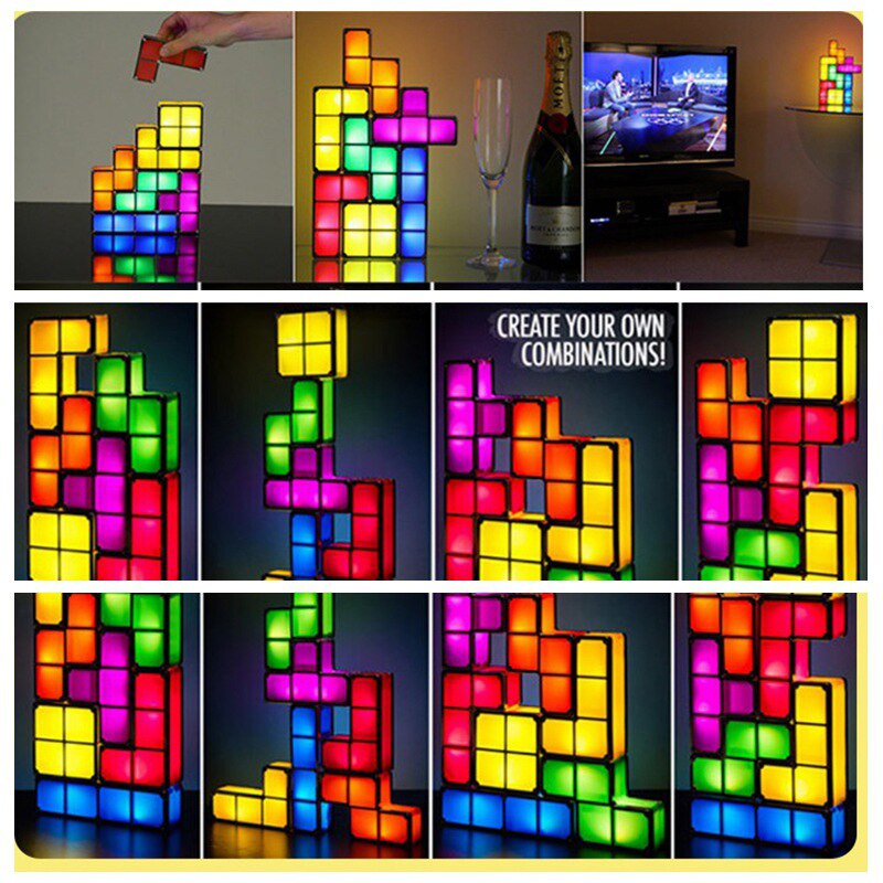 Novelty Lighting Tetris Puzzle