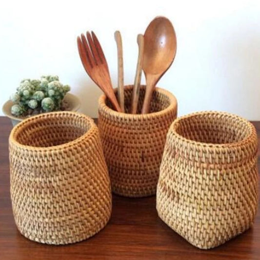 Knitted Carib Cutlery Baskets