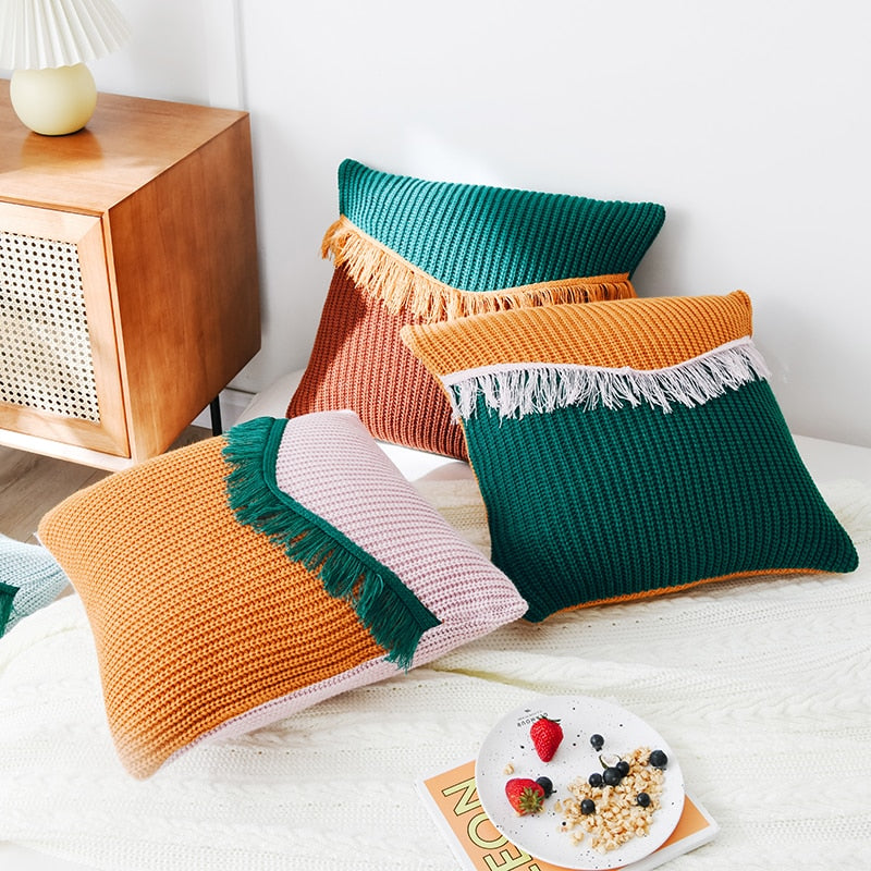 Boho Tassle Pillow Covers