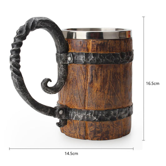 500/600ml Viking Wood Mugs