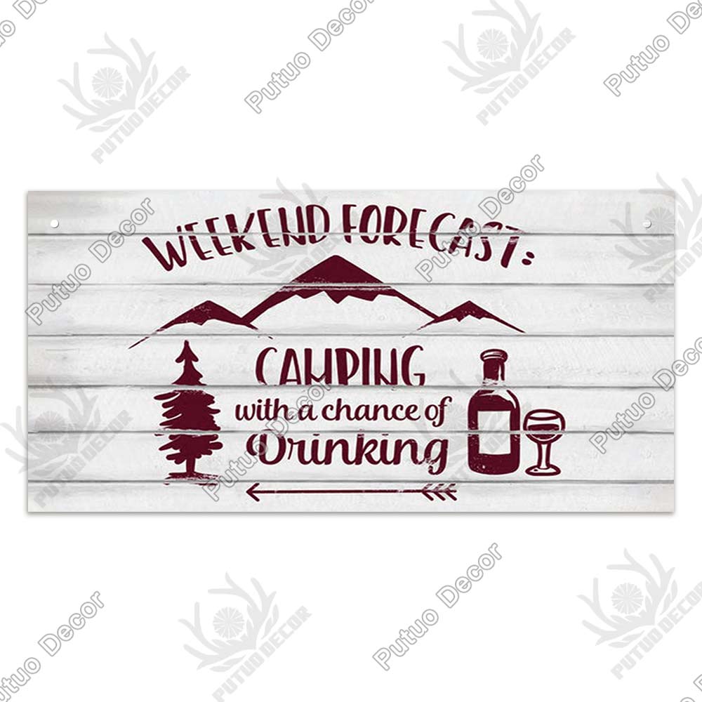 Putuo Decor Bar Signs Wooden Plaques