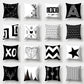 Bland and White Geometrics Pillow Cases