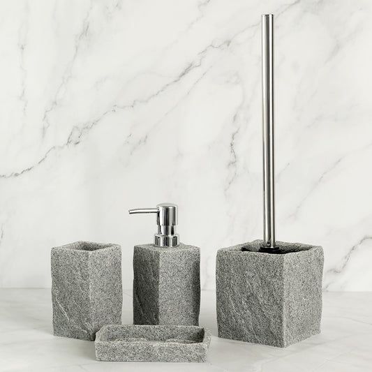 Bathroom Accessories Set Imitation Granite