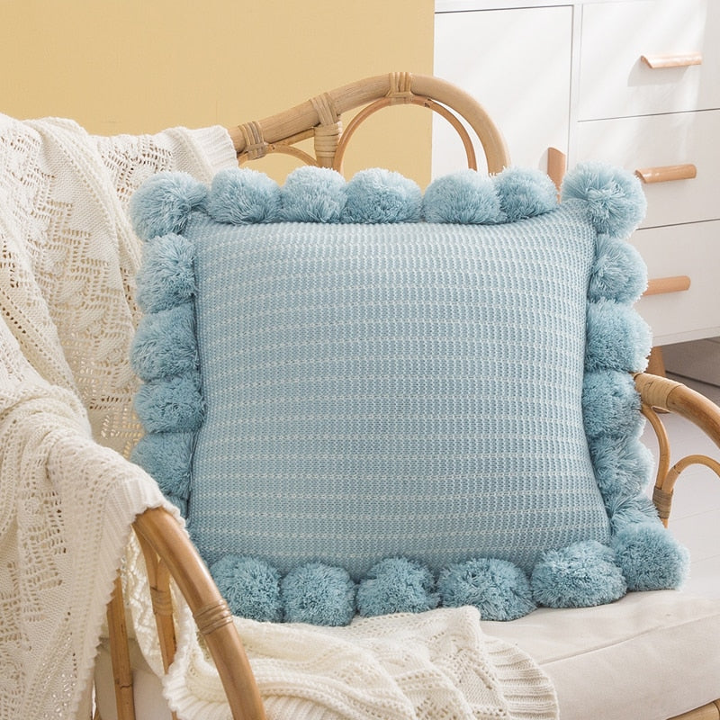 Pompom Pillow Covers