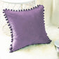 Pompom Velvet Pillow Cover