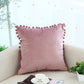 Pompom Velvet Pillow Cover