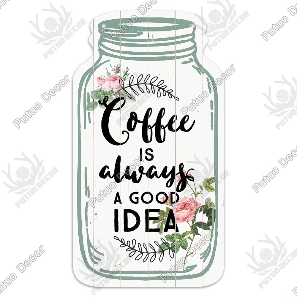 Putuo Decor Coffee Wooden Plaques