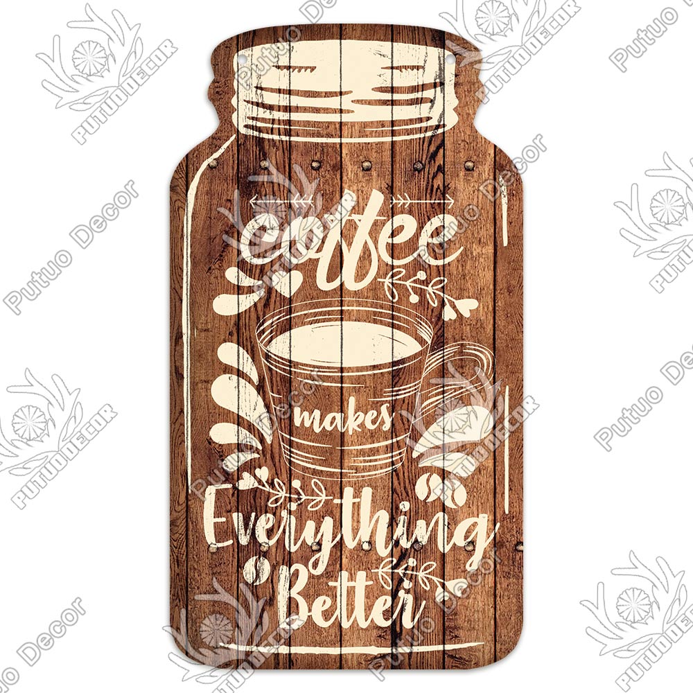 Putuo Decor Coffee Wooden Plaques