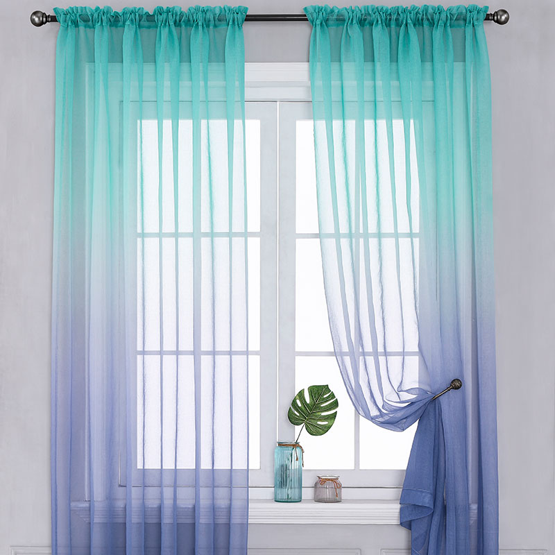 Gradient Tulle Curtains