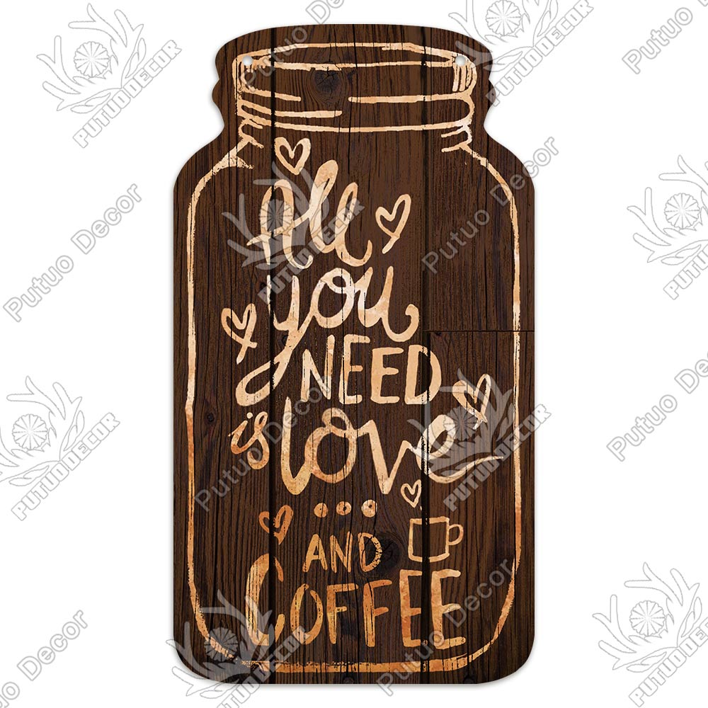 Putuo Decor Coffee Wooden Plaques