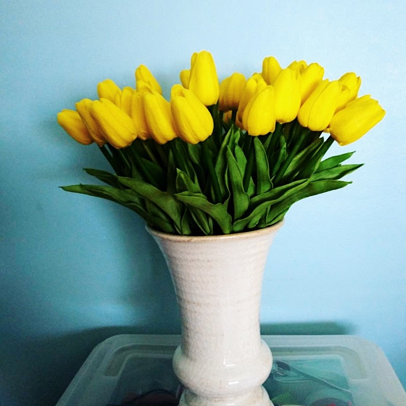 10 Artificial Tulips