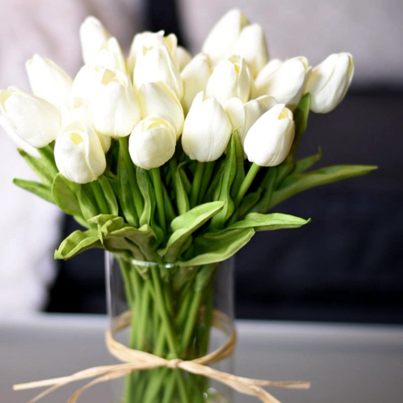 10 Artificial Tulips