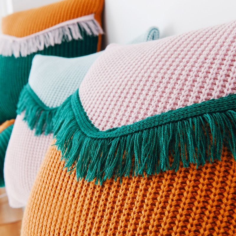 Boho Tassle Pillow Covers