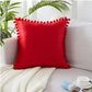 Pompom Velvet Pillow Cover