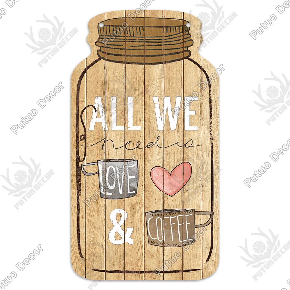 Putuo Decor Coffee Wooden Plaques