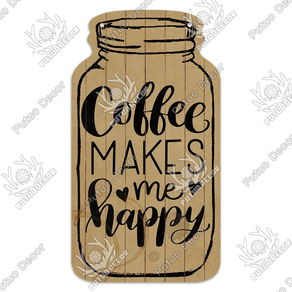 Putuo Decor Coffee Wooden Plaques