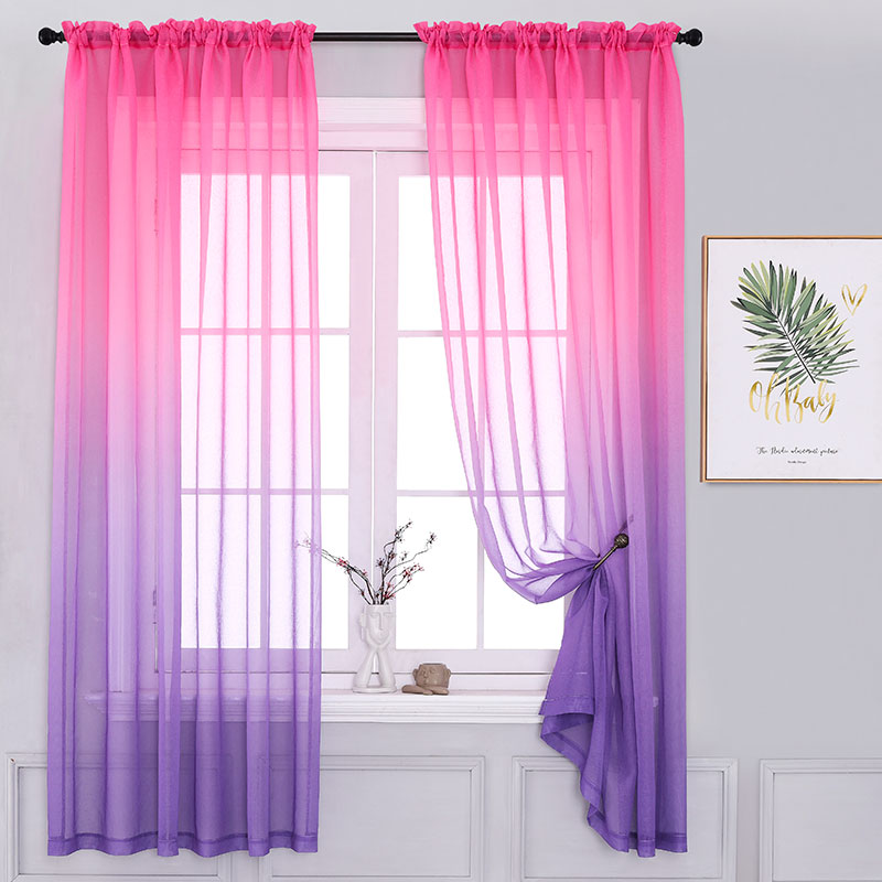 Gradient Tulle Curtains