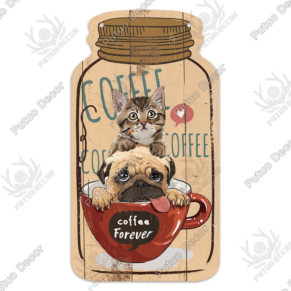 Putuo Decor Coffee Wooden Plaques