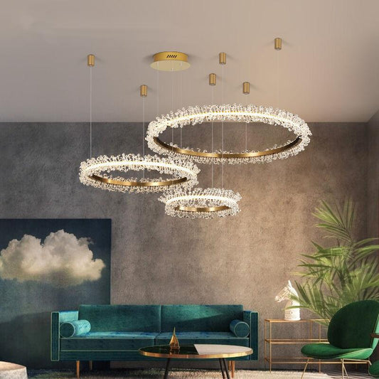 Luxury Tri-Crystal Chandeliers