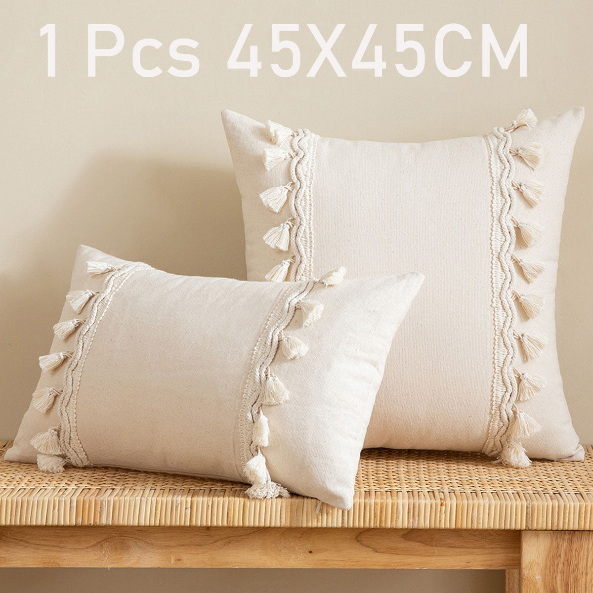 Boho Style Linen Pillow Cases