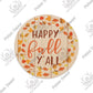 Putuo Decor Fall Round Wooden Plaques