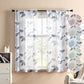 Leaves Print Short Curtains