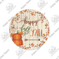 Putuo Decor Fall Round Wooden Plaques