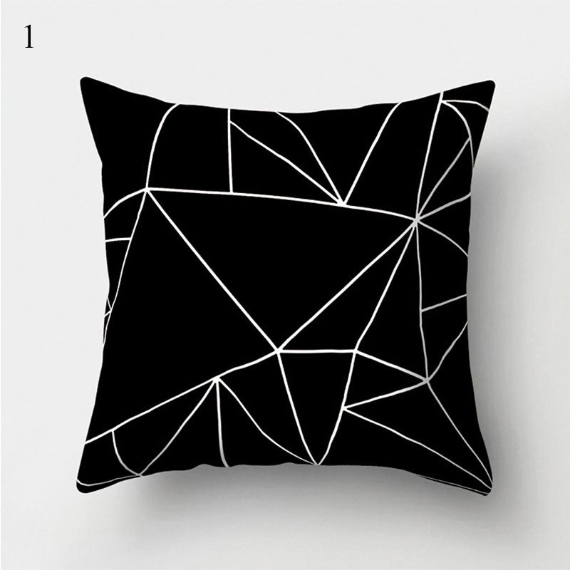 Bland and White Geometrics Pillow Cases