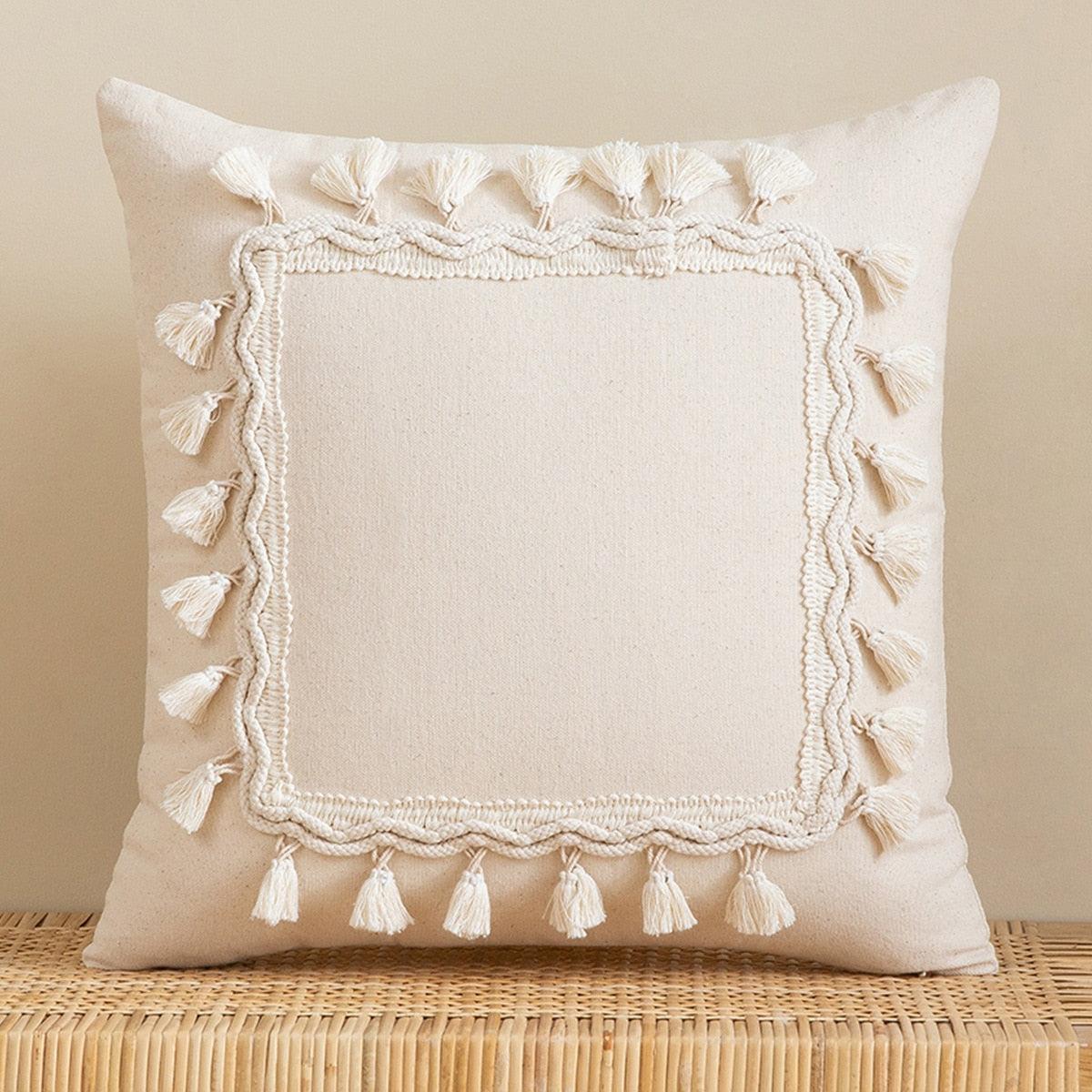 Boho Style Linen Pillow Cases