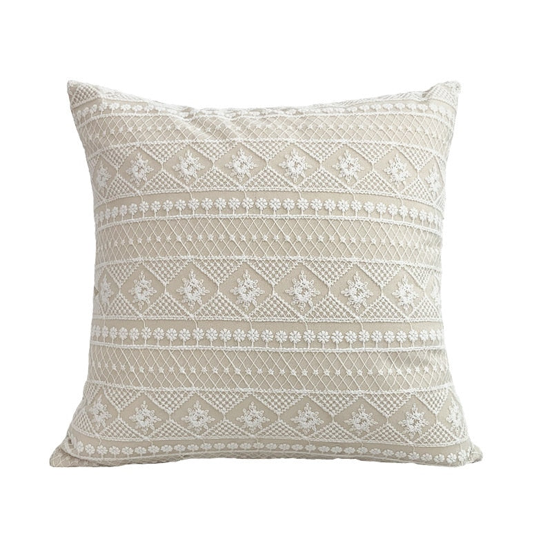 Boho Style Linen Pillow Cases