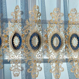 Embroided Luxury Eurasian-style Curtains