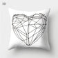 Bland and White Geometrics Pillow Cases