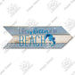 Putuo Decor Beach Arrow Wooden Plaques