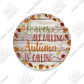 Putuo Decor Fall Round Wooden Plaques