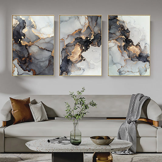 Exquisite Marble Canvas Paintings