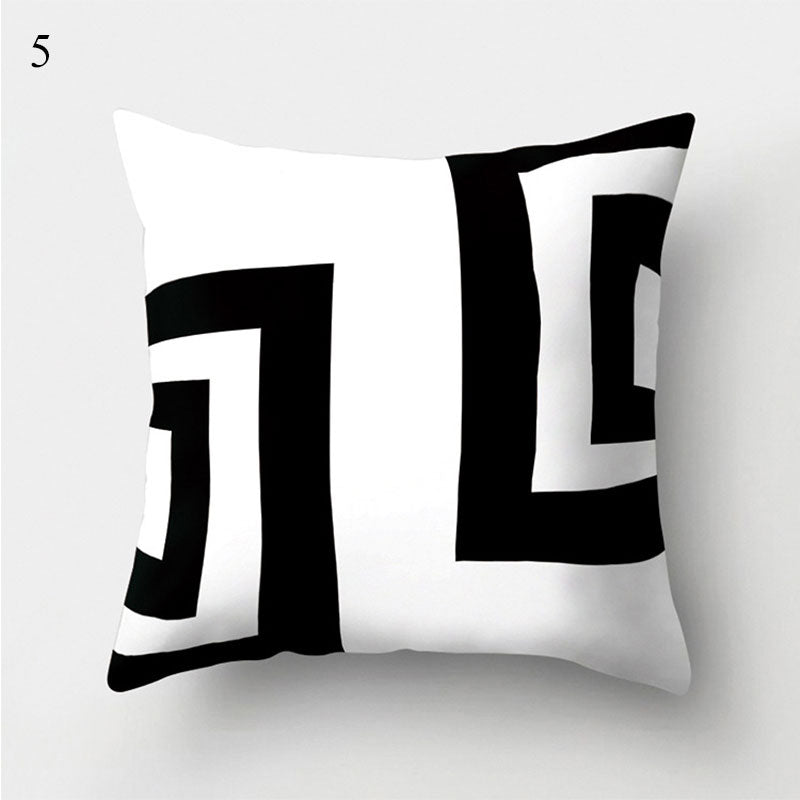 Bland and White Geometrics Pillow Cases