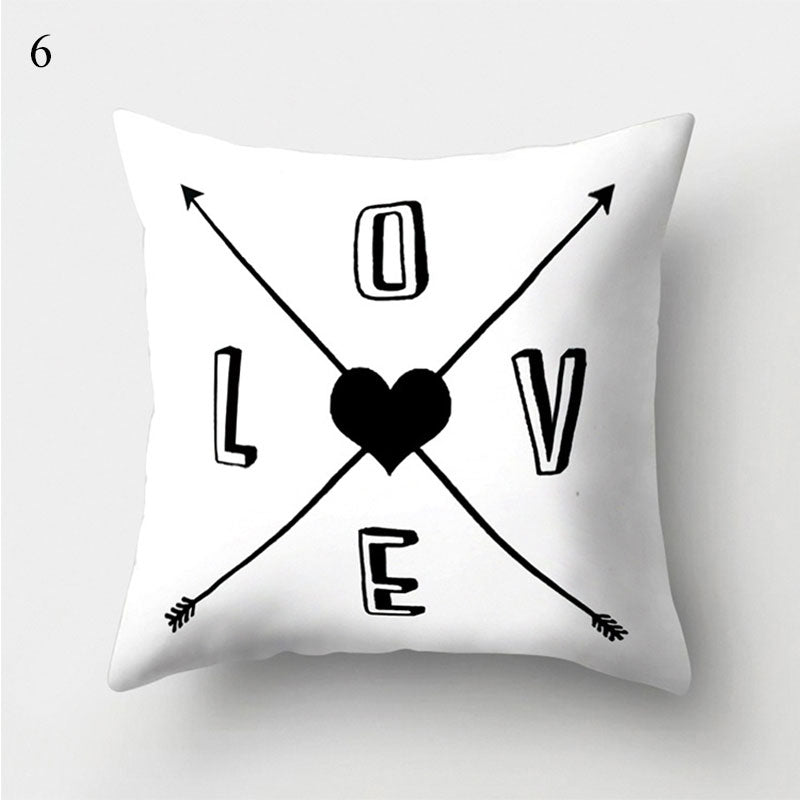 Bland and White Geometrics Pillow Cases