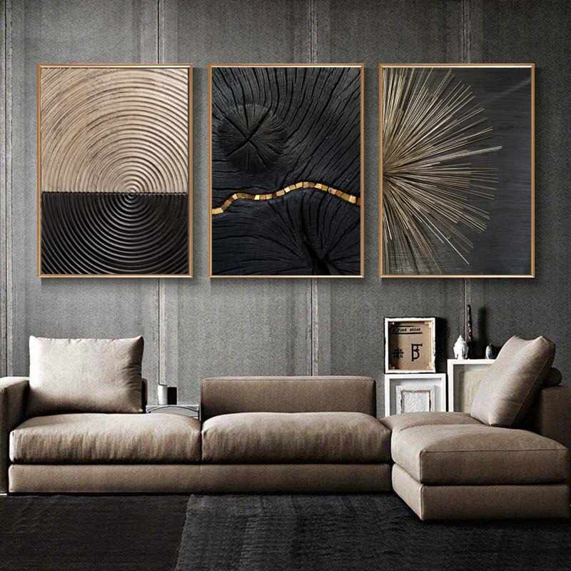 Golden Contrast Canvas