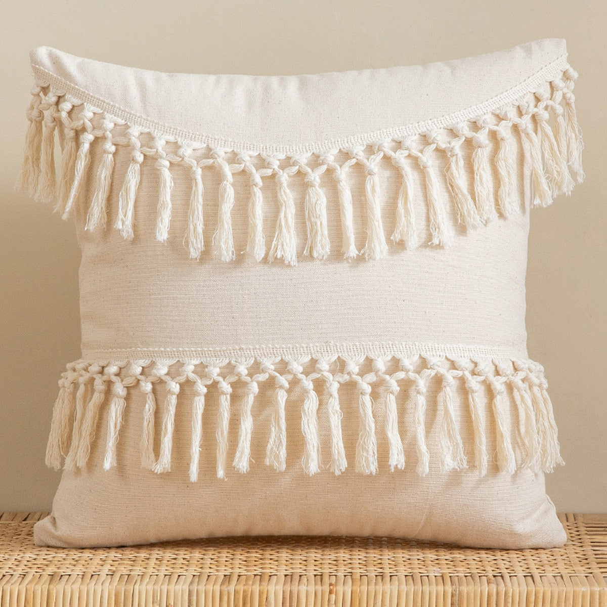 Boho Style Linen Pillow Cases