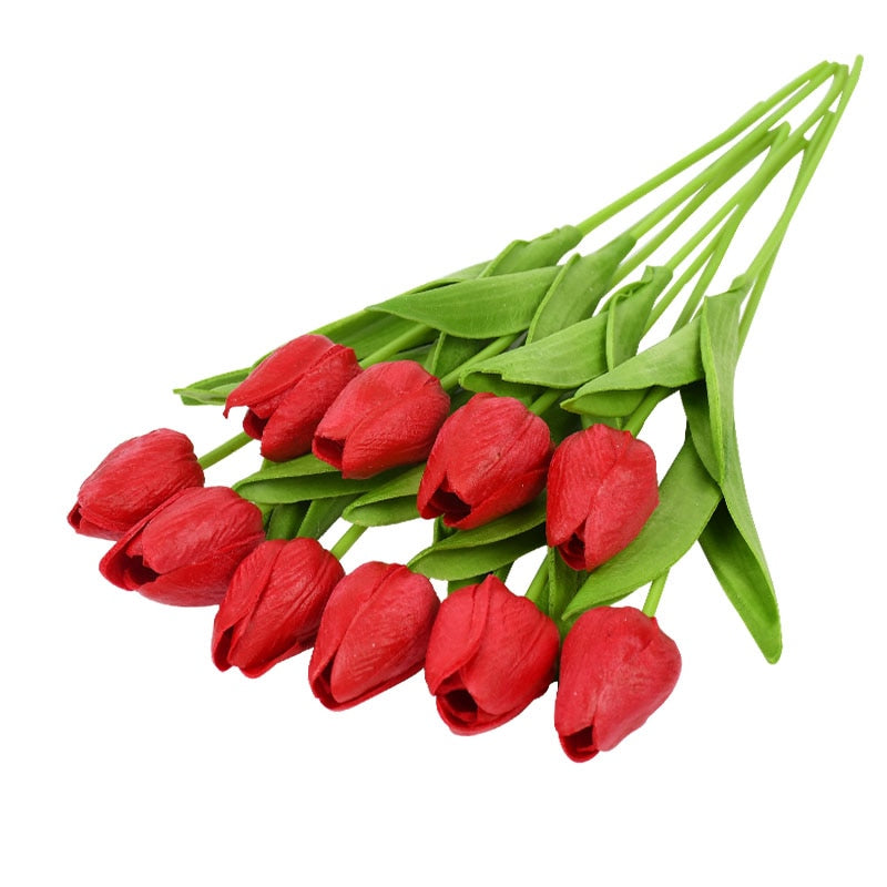 10 Artificial Tulips