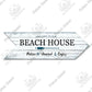 Putuo Decor Beach Arrow Wooden Plaques