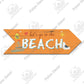 Putuo Decor Beach Arrow Wooden Plaques