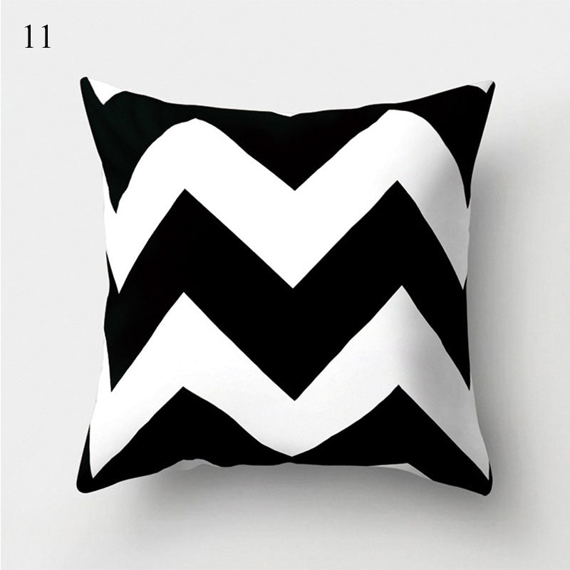 Bland and White Geometrics Pillow Cases