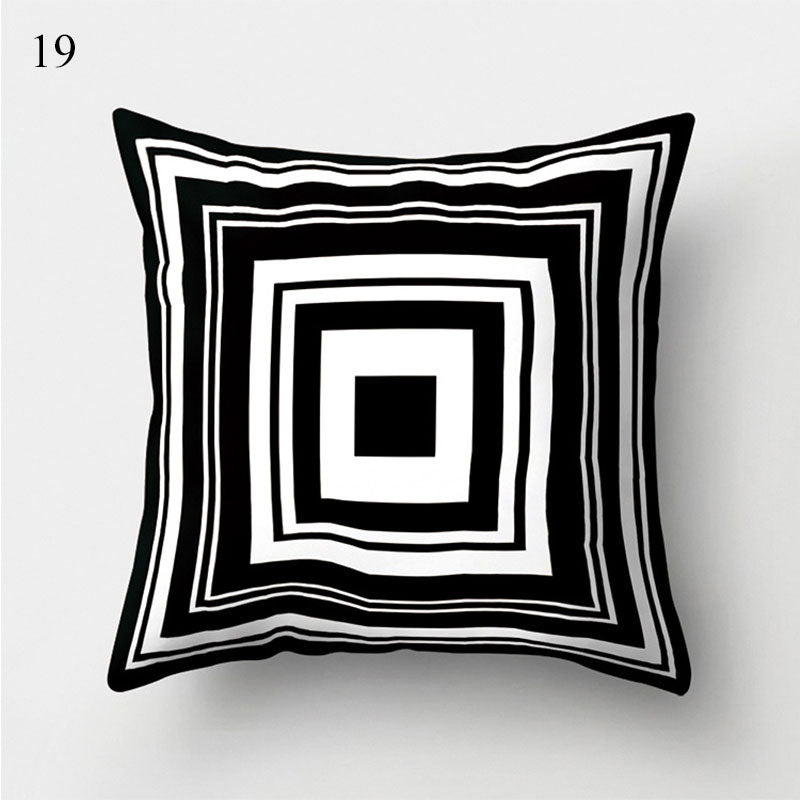 Bland and White Geometrics Pillow Cases