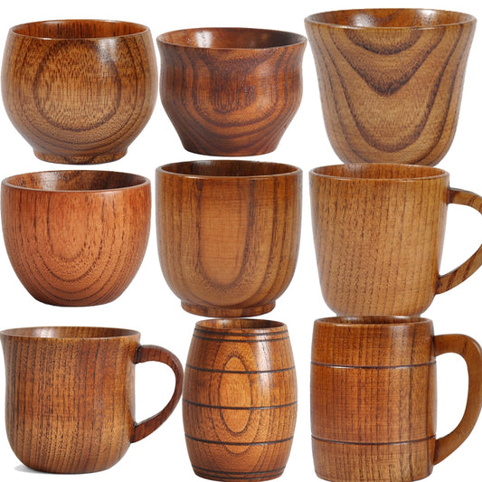 Wooden Big Belly Cups