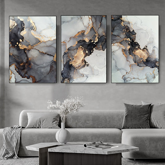 Exquisite Marble Canvas Paintings