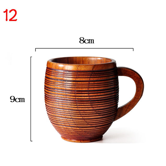 Wooden Big Belly Cups