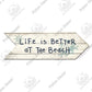 Putuo Decor Beach Arrow Wooden Plaques