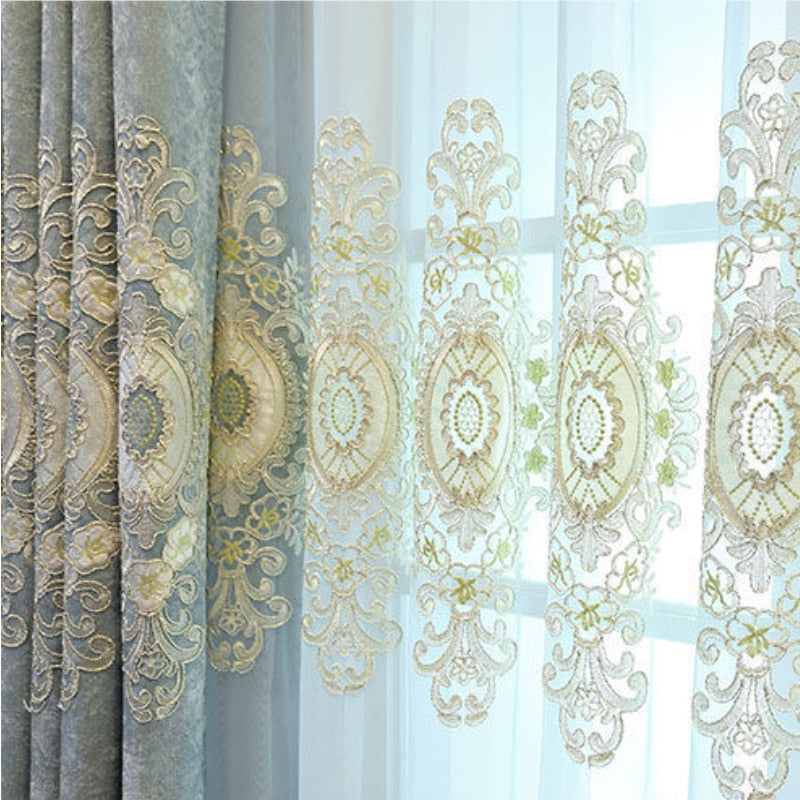 Embroided Luxury Eurasian-style Curtains