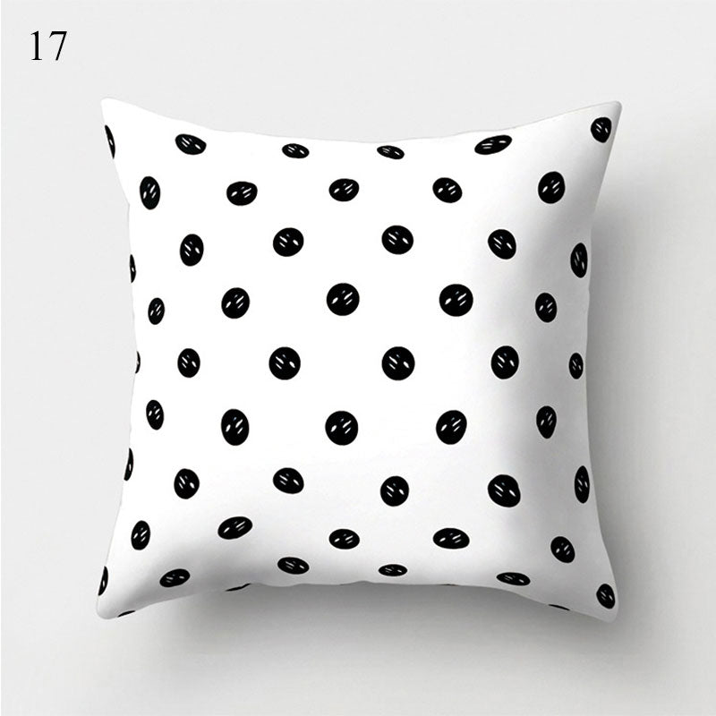 Bland and White Geometrics Pillow Cases